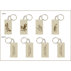 Brelok prostokątny 65x30 mm z grawerem